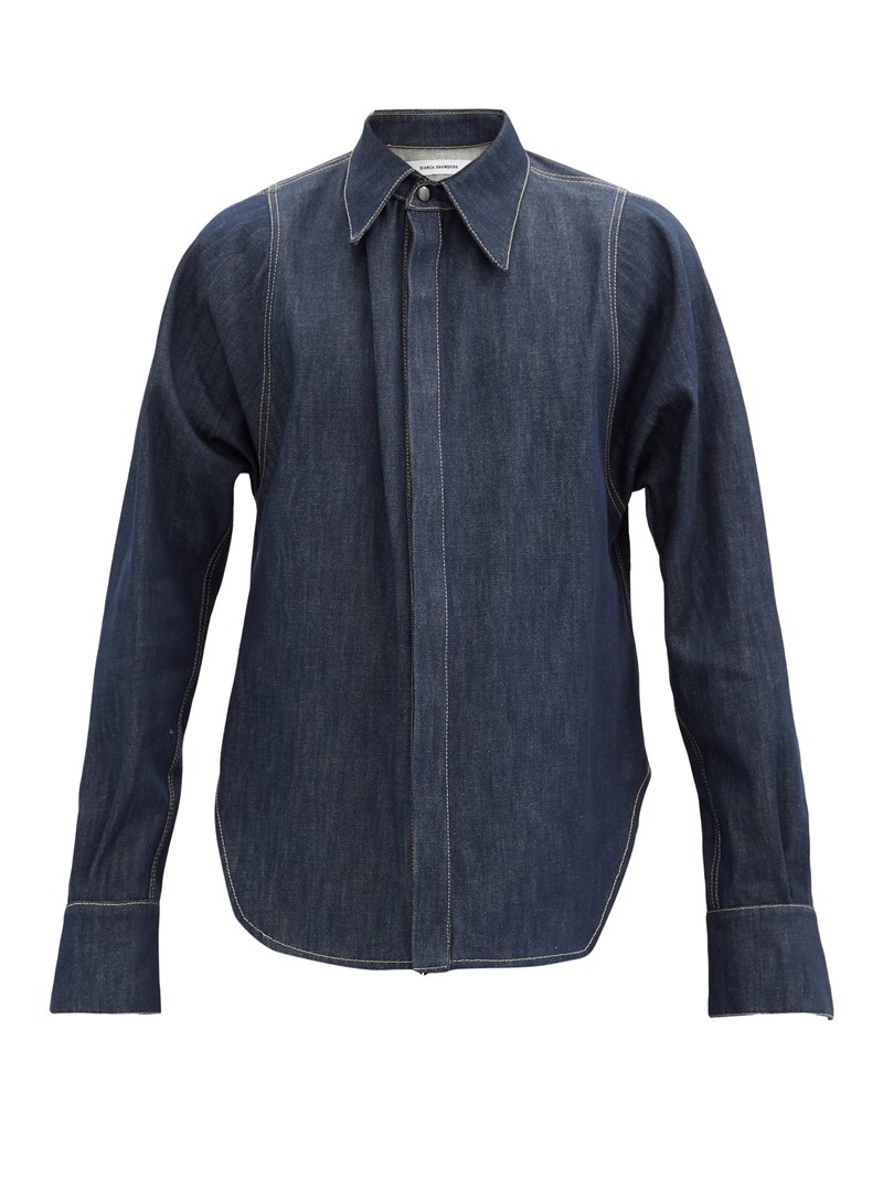 Blue Denim Oversized Shirt