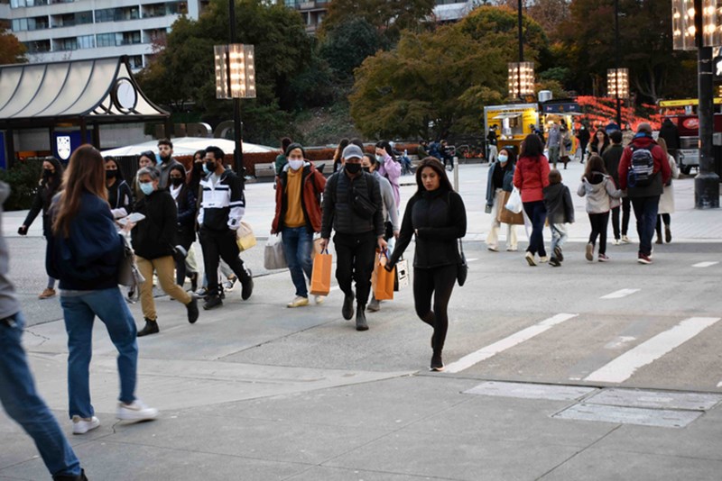 PEOPLE WITH FACE MASKS