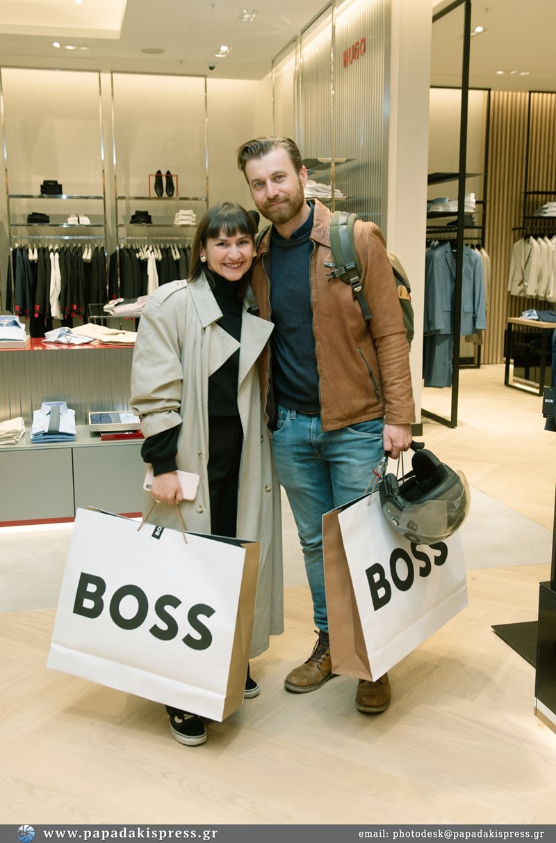 Από το opening event του νέου Hugo Boss store