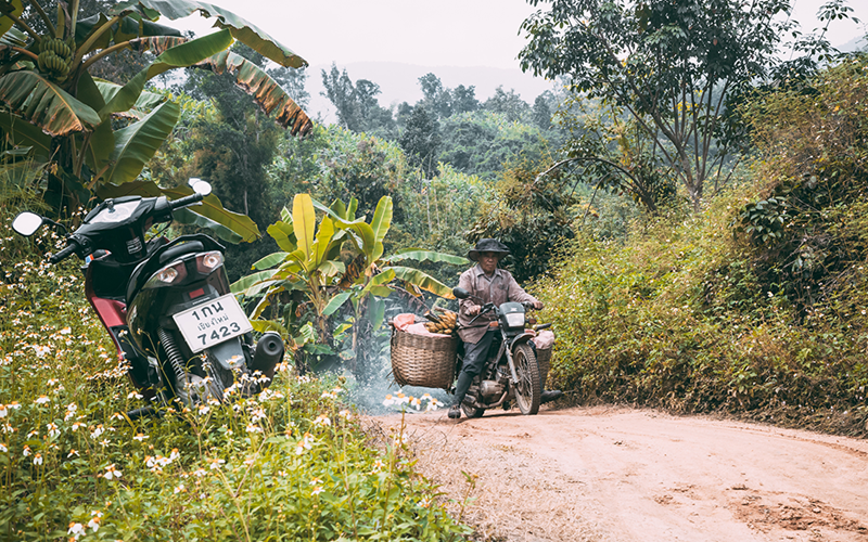 Mae Hong Son Ταϊλάνδη μηχανή