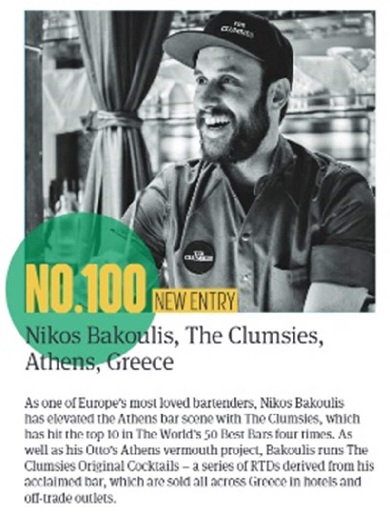 DRINKS INTERNATIONAL 2021 ΝΙΚΟΣ ΜΠΑΚΟΥΛΗΣ