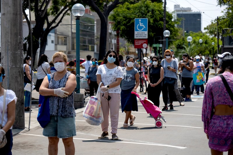 PEOPLE WEARING PROTECTIVE FACE MASKS