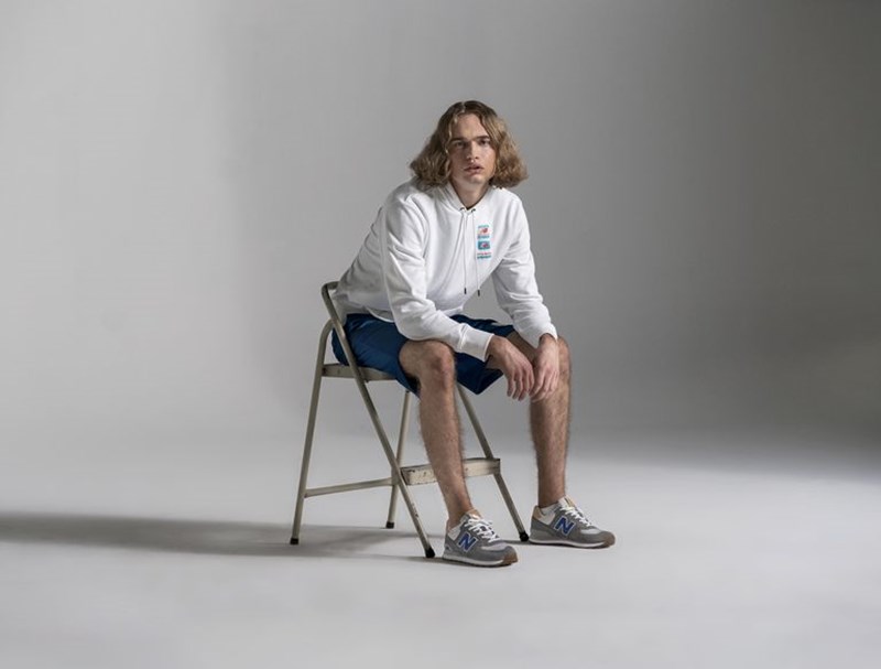 MAN WITH NEW BALANCE SHOES