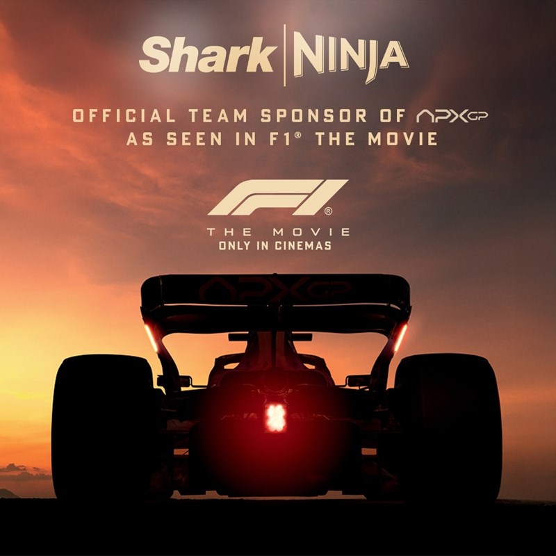 Η SharkNinja πρωταγωνιστεί στο Hollywood ως Χορηγός της Ομάδας APXGP στην ταινία F1® THE MOVIE
