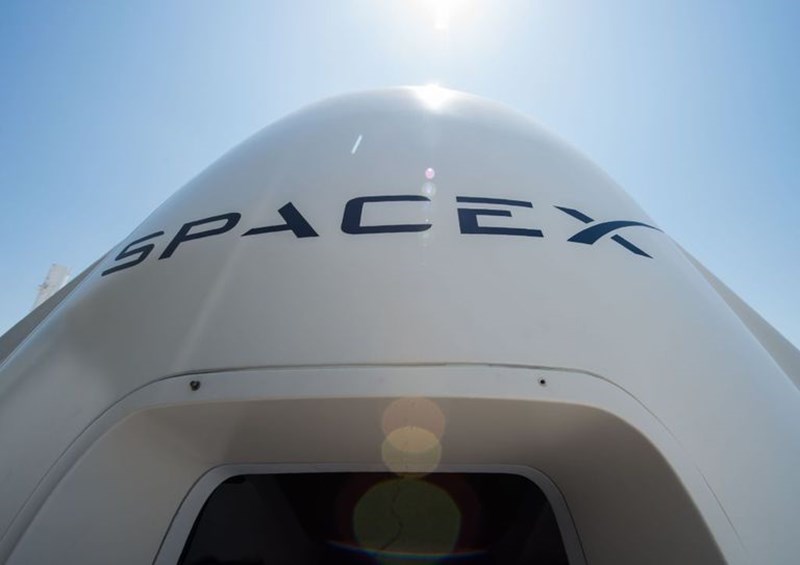 PART OF A SPACE X SPACECRAFT