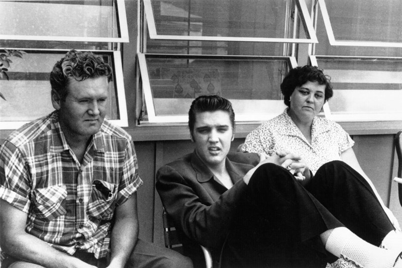 Elvis Presley and his parents