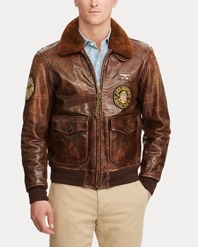 ΔΕΡΜΑΤΙΝΟ ΜΠΟΥΦΑΝ ΤΖΑΚΕΤ