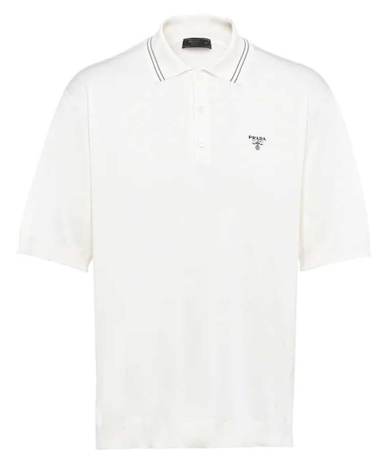 WHITE POLO SHIRT BY PRADA