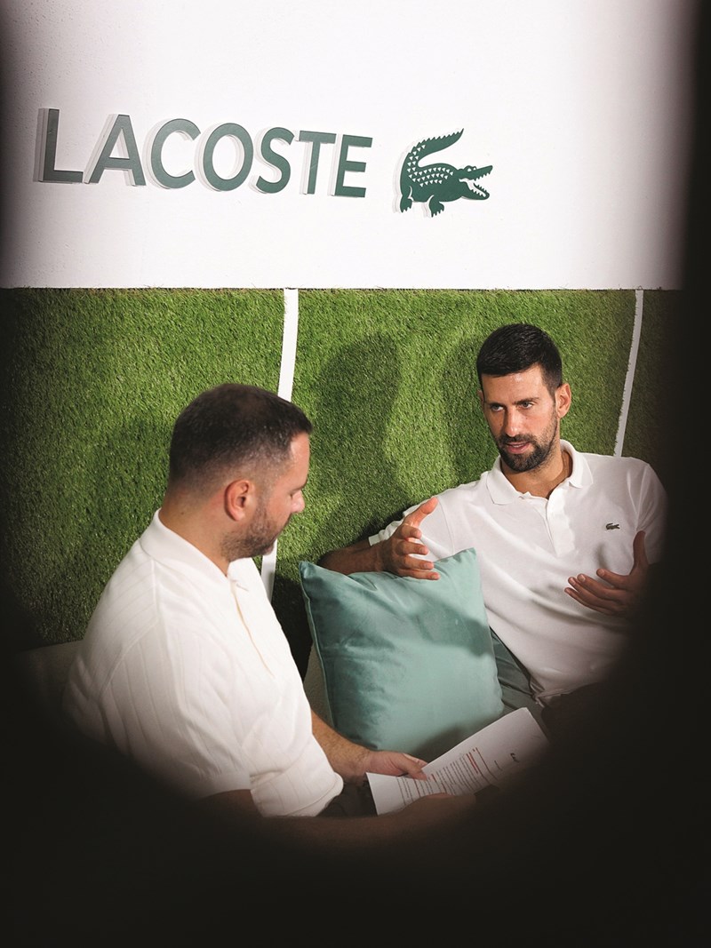 Ο Νόβακ Τζόκοβιτς και ο Μπάμπης Δούκας