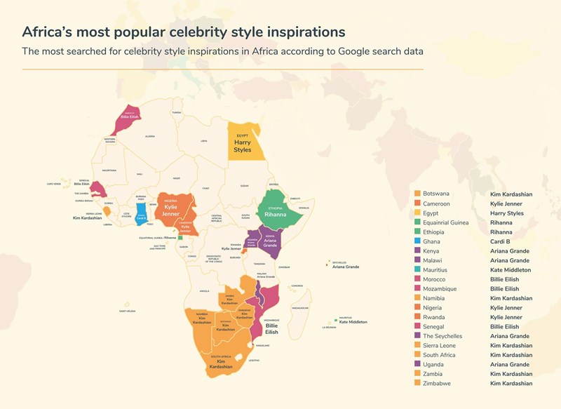 χάρτης αφρικής για στυλ