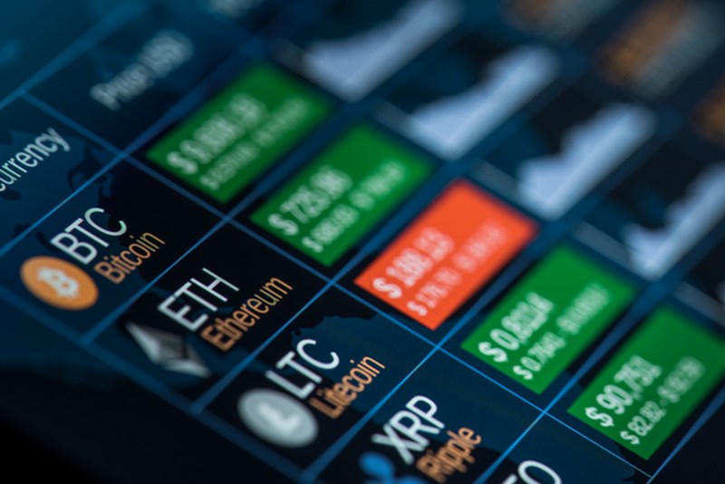 CRYPTOCURRENCIES STOCK PHOTO