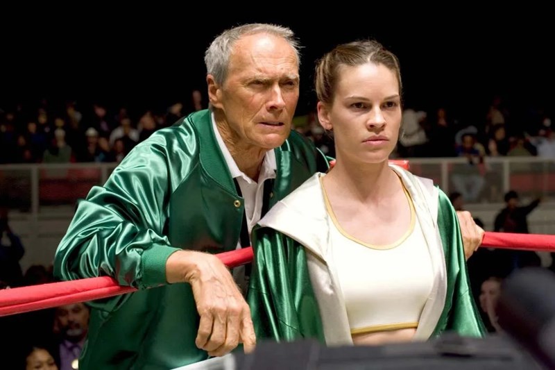 Clint Eastwood και Hilary Swank στο Million Dollar Baby