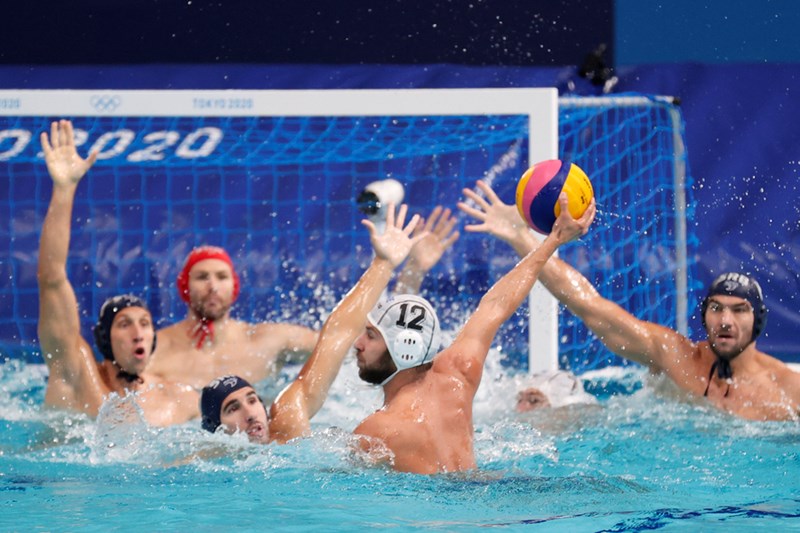 εθνική ομάδα πόλο κόντρα στη σερβία