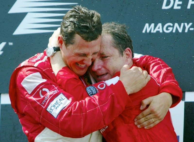 O Michael Schumacher με τον Jean Todt
