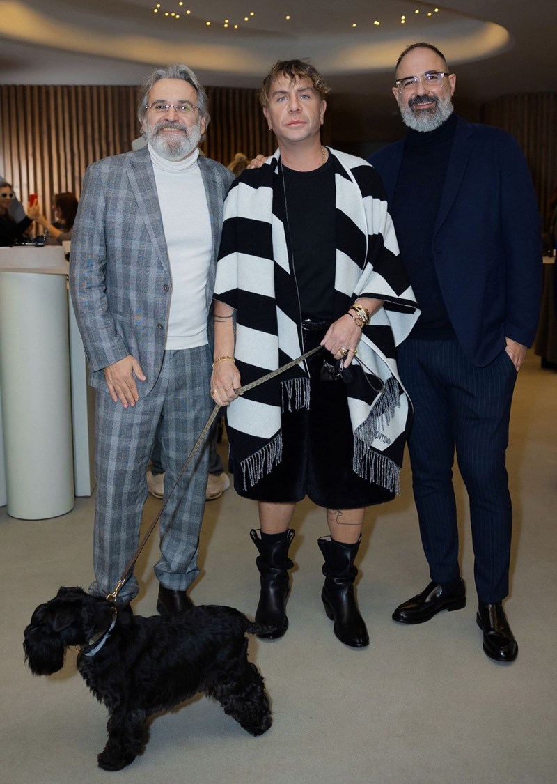 1. Stefano Mattiello, ιδιοκτήτης Delux Hellas, Γιώργος Μαζωνάκης, Χρήστος Δημητρόπουλος, Marketing Director Delux Hellas