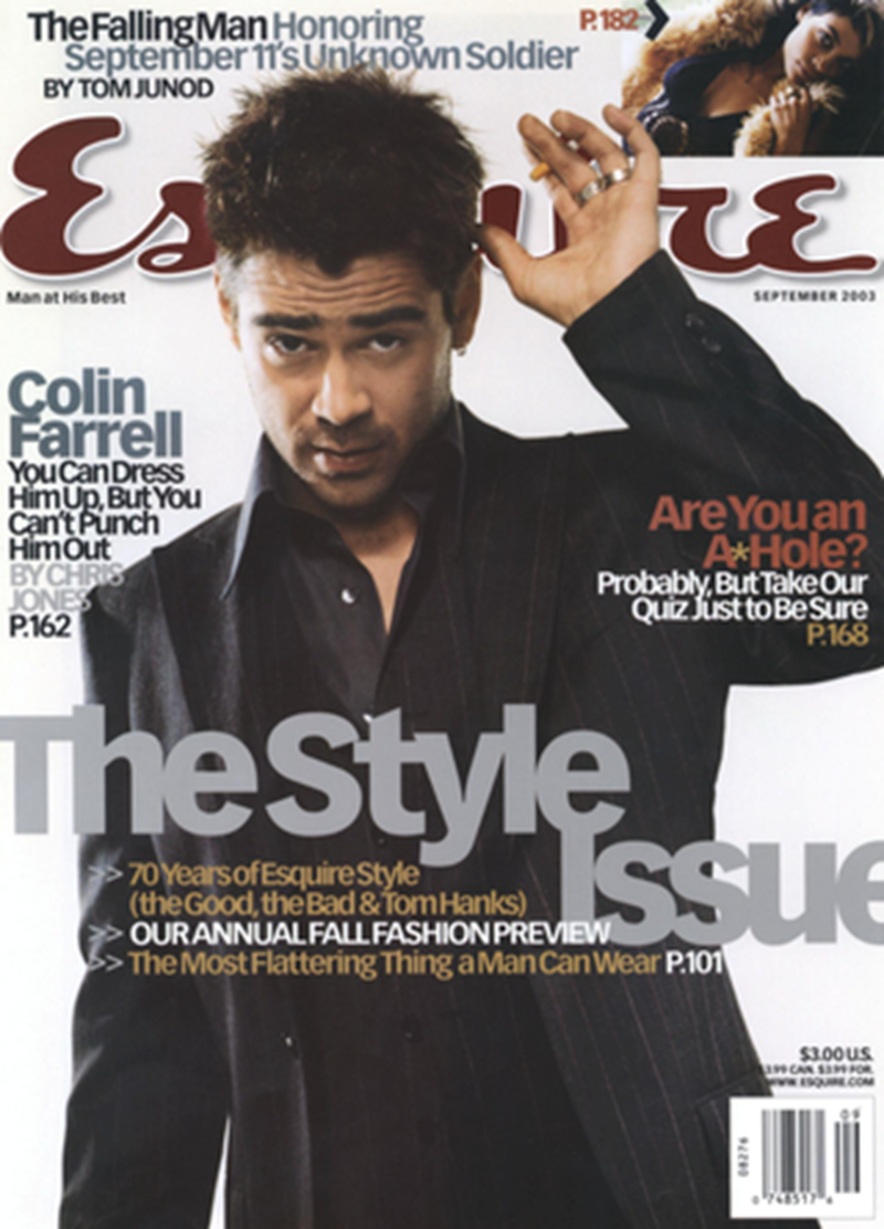 COVER OF SEPTEMBER 2003 ESQUIRE ISSUE