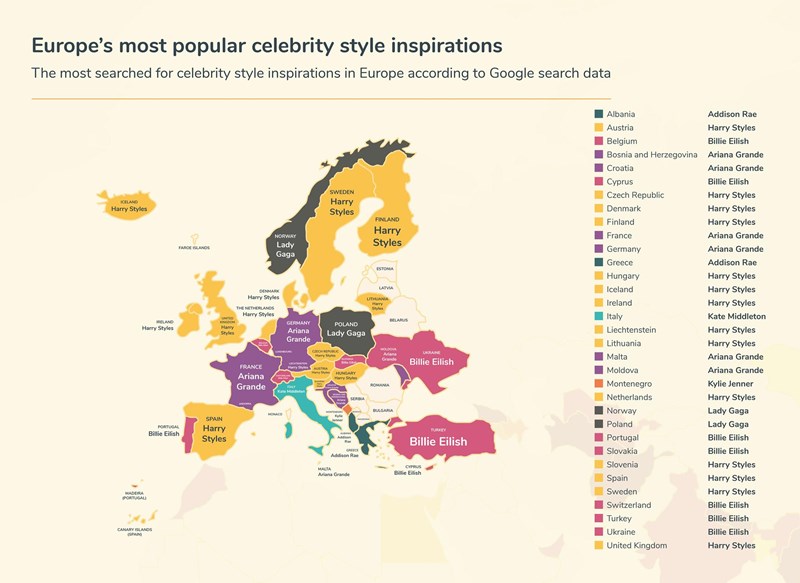 χάρτης ευρώπης για στυλ