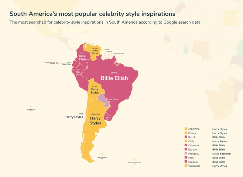 χάρτης λατινικής αμερικής για στυλ