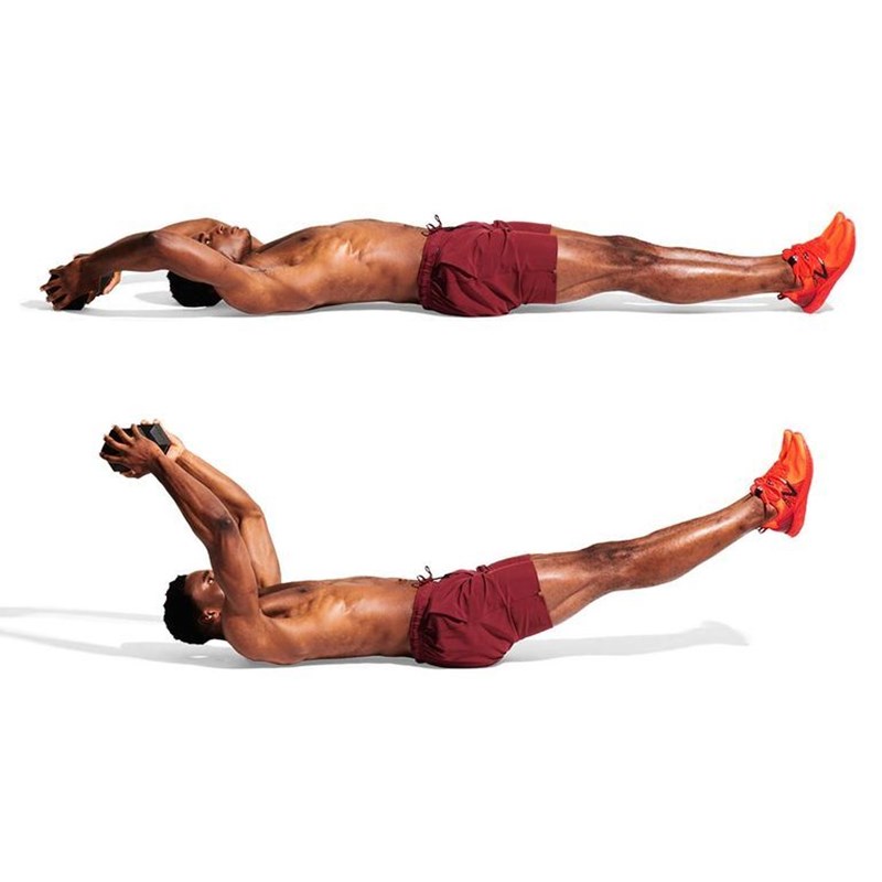 MAN IN PLANK POSITION