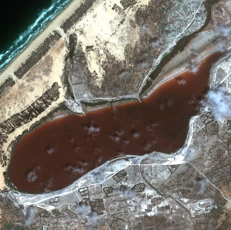 Σενεγάλη Ρέτμπα Λίμνη drone