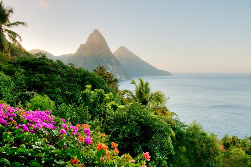 St. Lucia's Twin Pitons