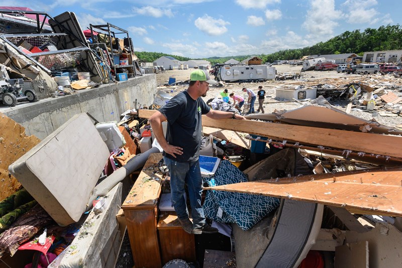 Τζέφερσον Σίτι, Μιζούρι ΗΠΑ ανεμοστρόβιλοι 2