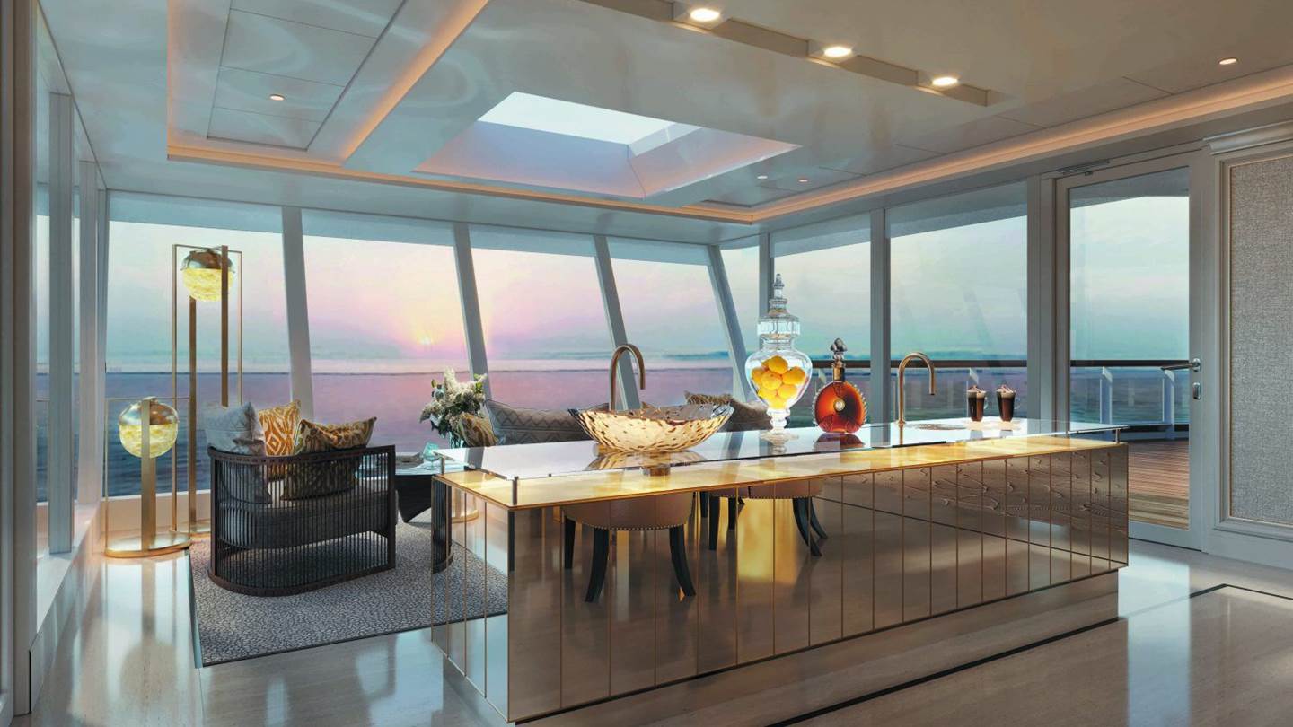 Η πιο πολυτελής σουίτα κρουαζιερόπλοιου στον πλανήτη