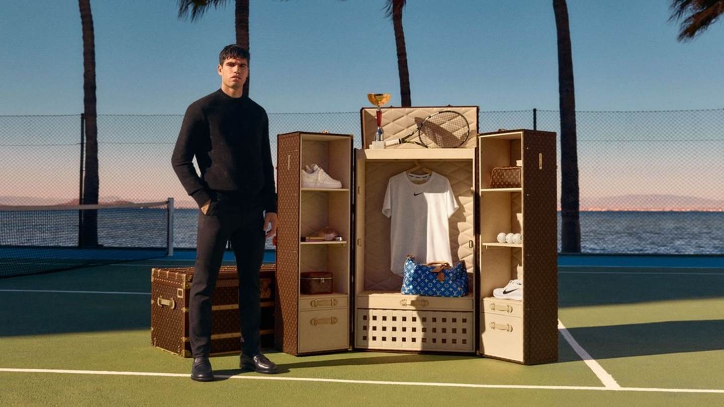 H 'ντουλάπα' του Carlos Alcaraz φέρει την υπογραφή της Louis Vuitton