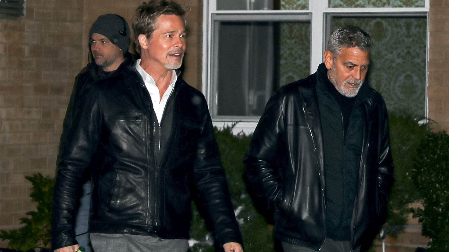 Brad Pitt και George Clooney στα παρασκήνια του Wolves