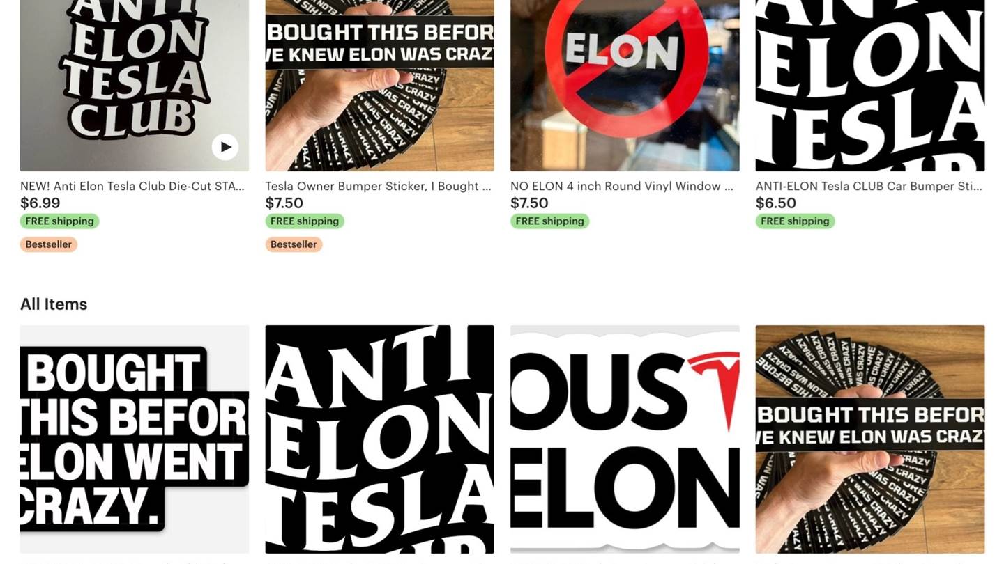 Αυτά είναι τα αυτοκόλλητα κατά του Elon Musk που έγιναν viral (εικόνες)