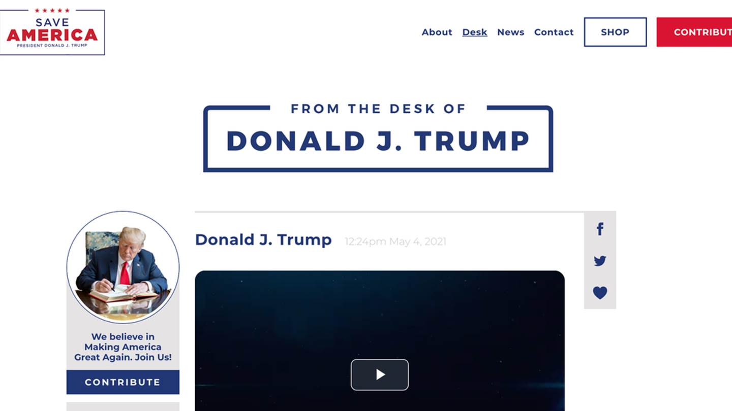 Σε άλλα νέα, έτοιμο τo social network του Donald Trump