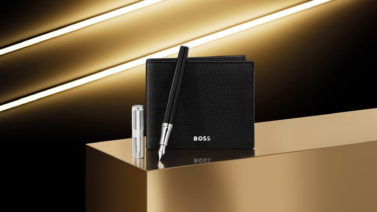 Στη νέα συλλογή οργάνων γραφής και δερμάτινων αξεσουάρ της Hugo Boss πρωταγωνιστεί η λεπτομέρεια