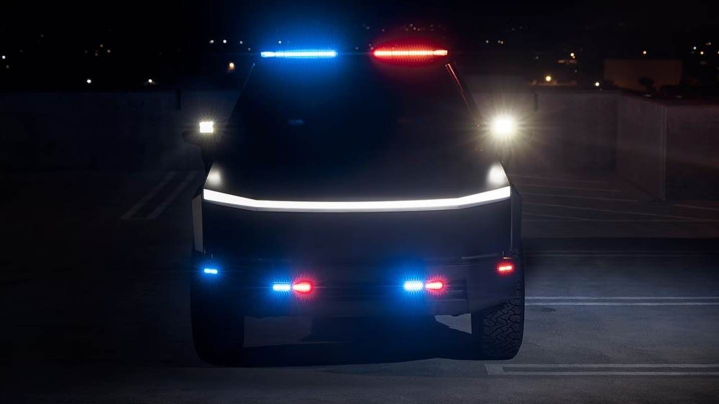 Το Tesla Cybertruck ως περιπολικό της αστυνομίας