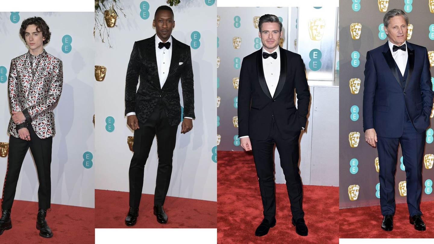 Παρέλαση από κομψά σμόκιν στο κόκκινο χαλί των BAFTAs