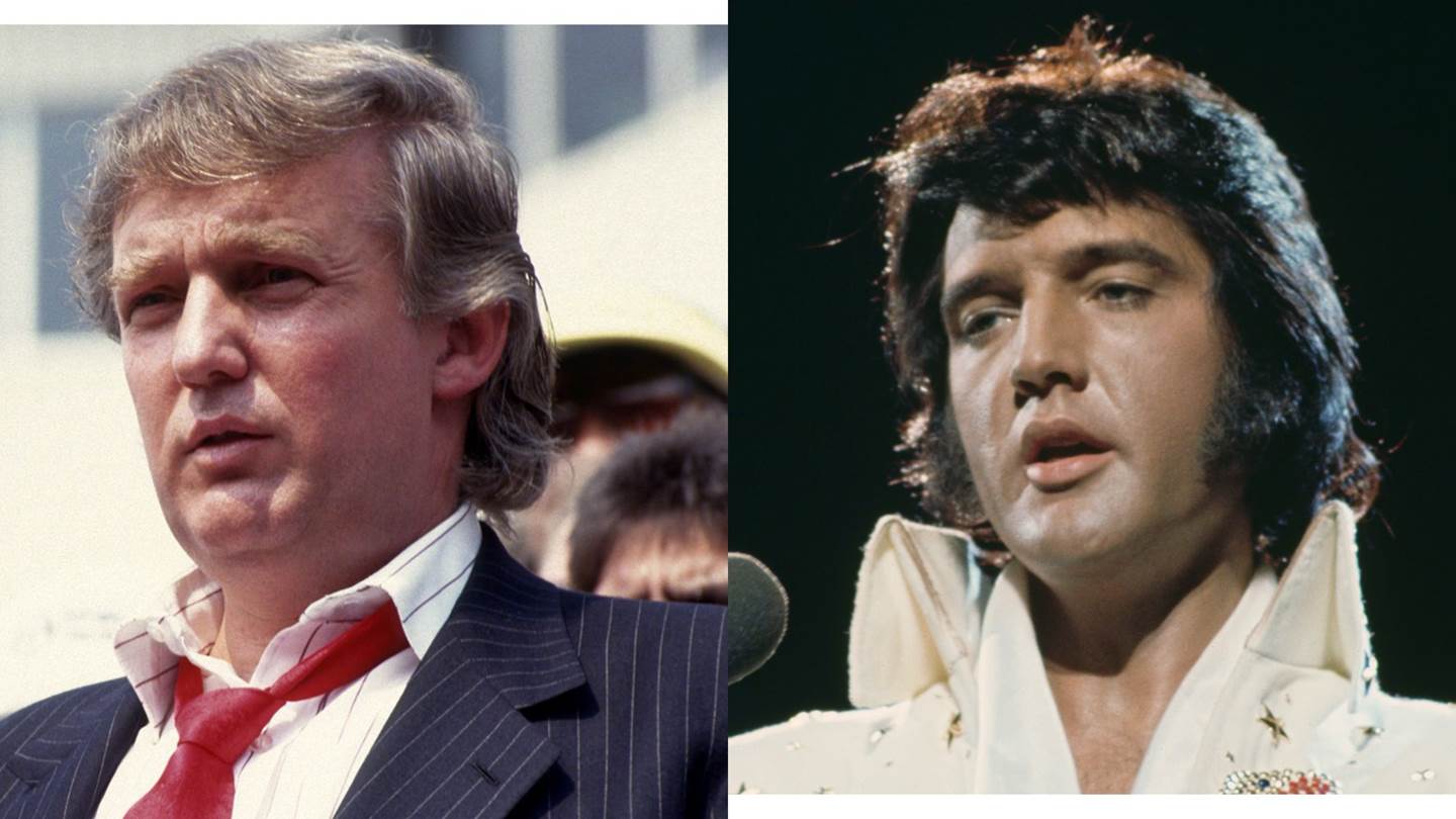 Ο Donald Trump πιστεύει ότι ήταν ίδιος με τον Elvis. Καμία σχέση. Έτσι έμοιαζε