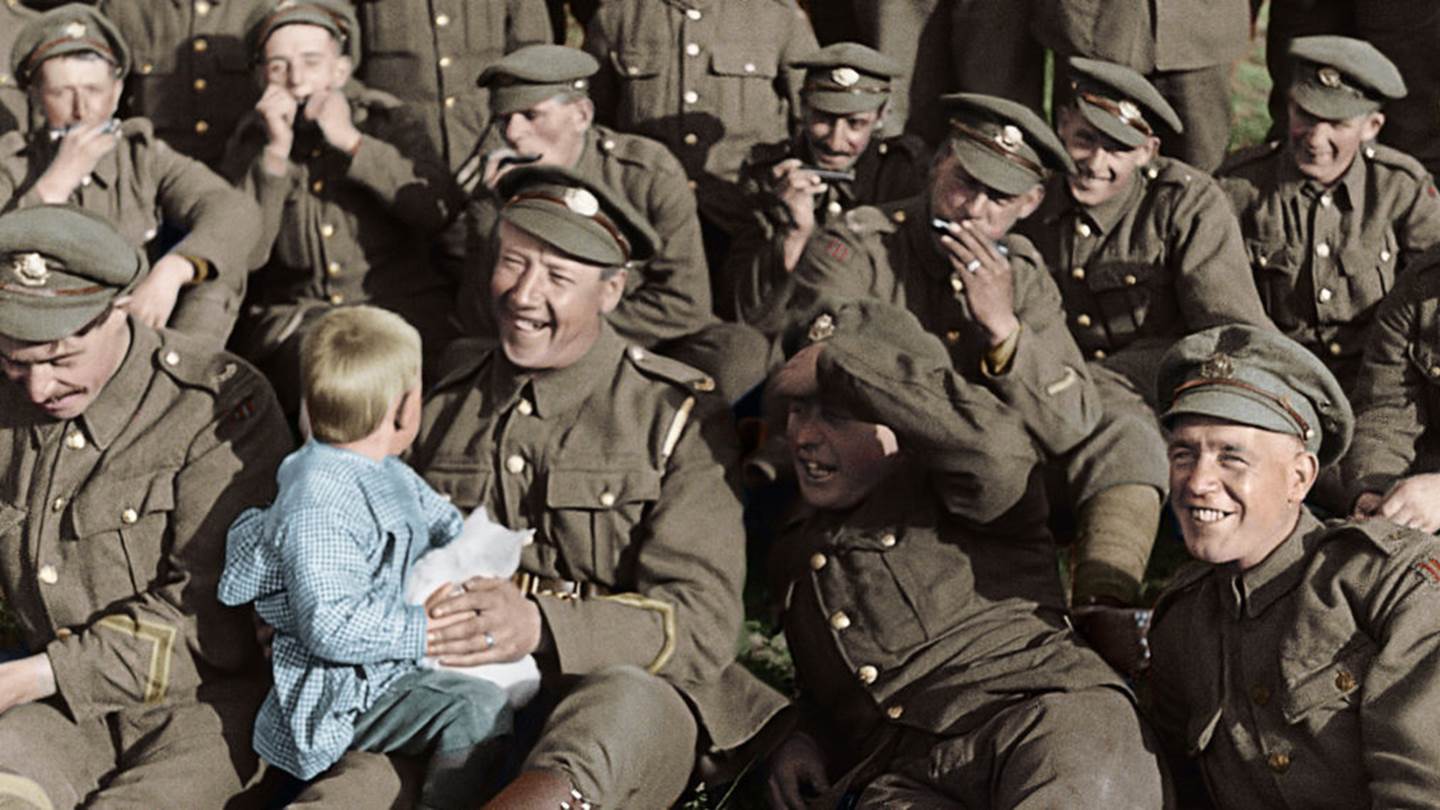 Για πρώτη φορά έγχρωμες φωτογραφίες από τον Α' Παγκόσμιο Πόλεμο