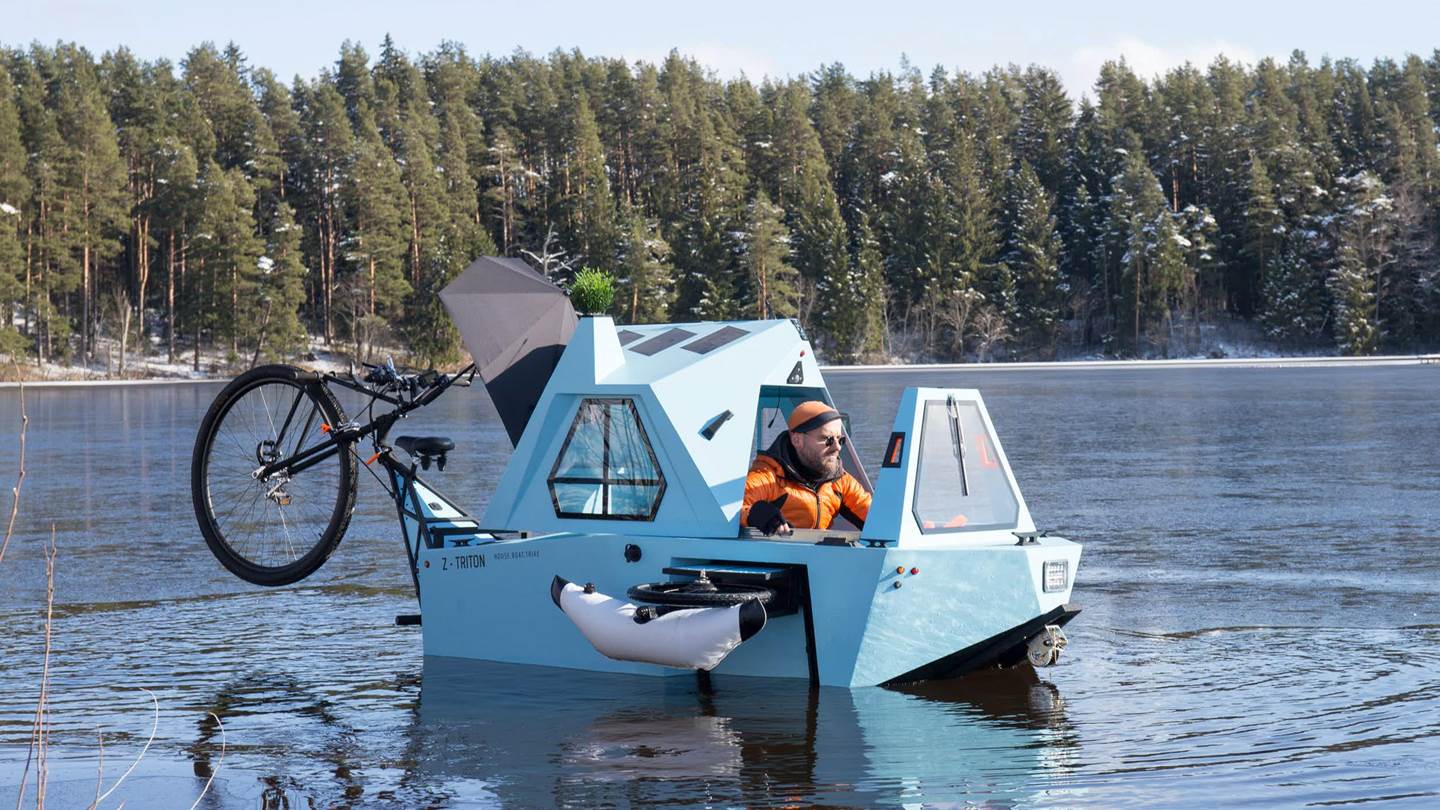 Z-Triton, το πρώτο ποδήλατο που γίνεται σκάφος