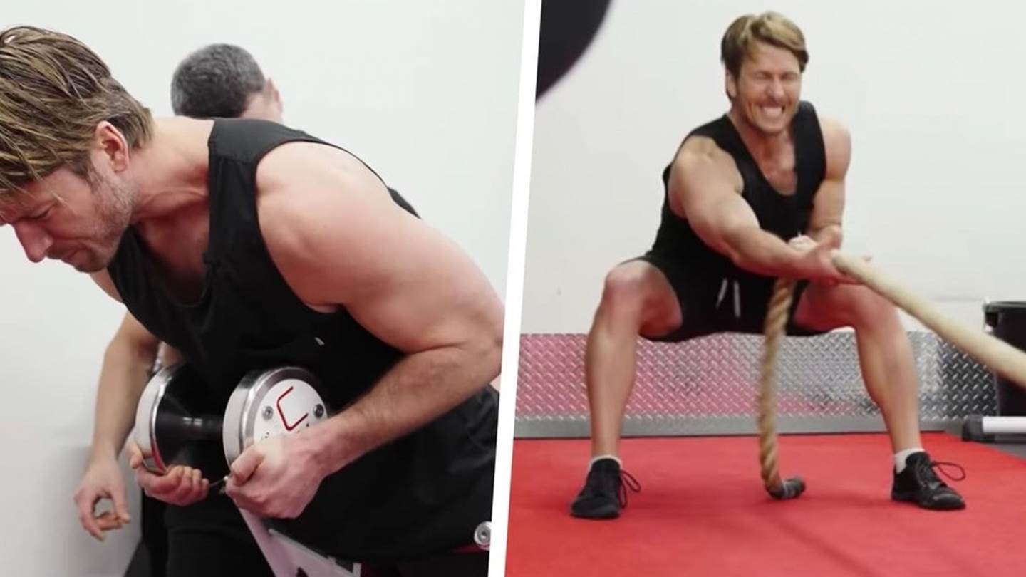 Και μόνο που είδαμε την προπόνηση του Glen Powell, κουραστήκαμε