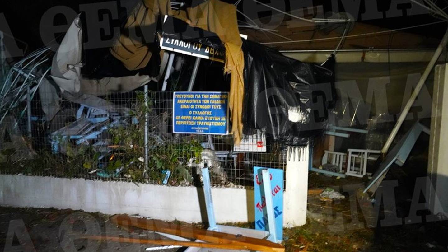 Η φονική κακοκαιρία χτύπησε χθες το βράδυ τη Χαλκιδική