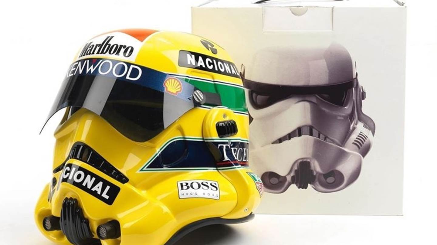 Η ιστορία πίσω από το κράνος Stormtrooper στα χρώματα του Ayrton Senna