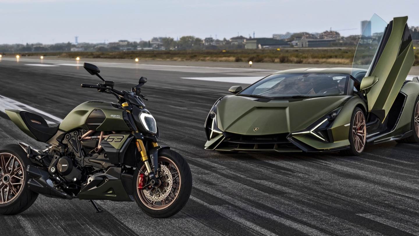 Ducati και Lamborghini παρουσιάζουν μία απίθανη μοτοσυκλέτα