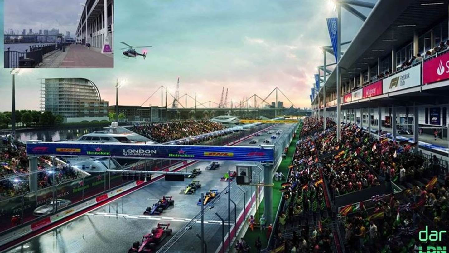Σχέδιο για αγώνα Formula 1 στους δρόμους του Λονδίνου
