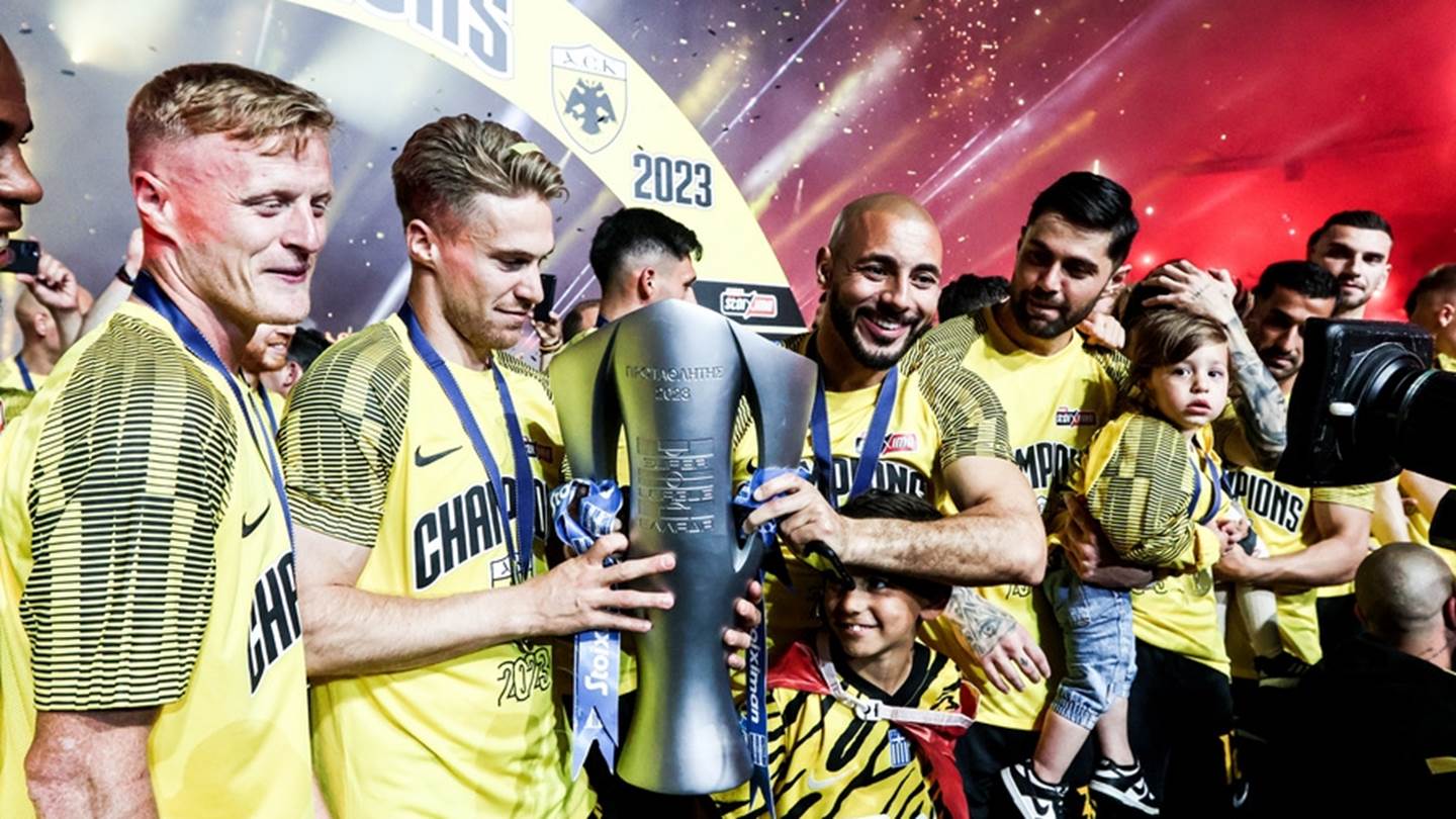 Το μεγαλειώδες πάρτι της πρωταθλήτριας ΑΕΚ