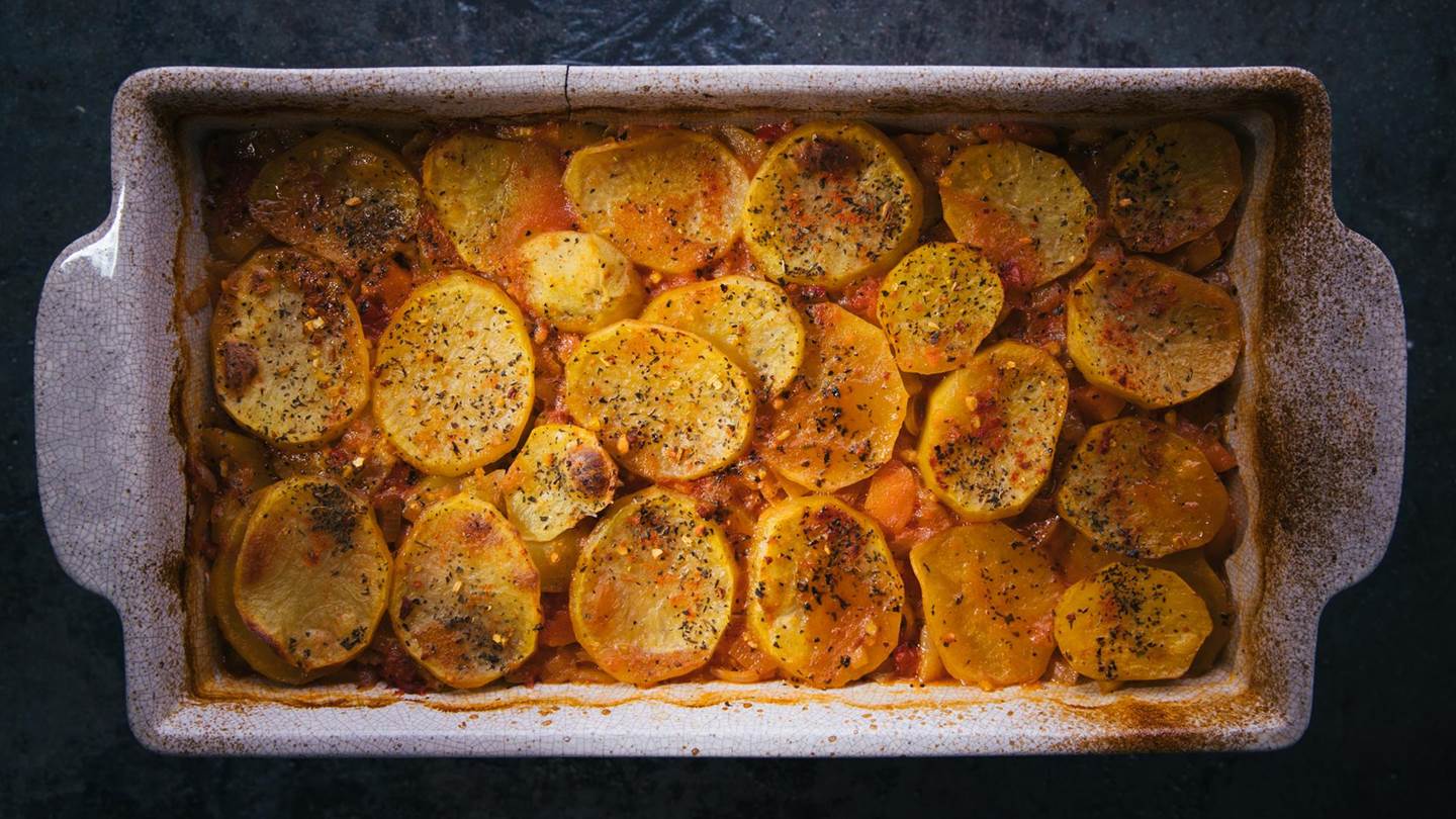 Πατάτες στον φούρνο με μπίρα