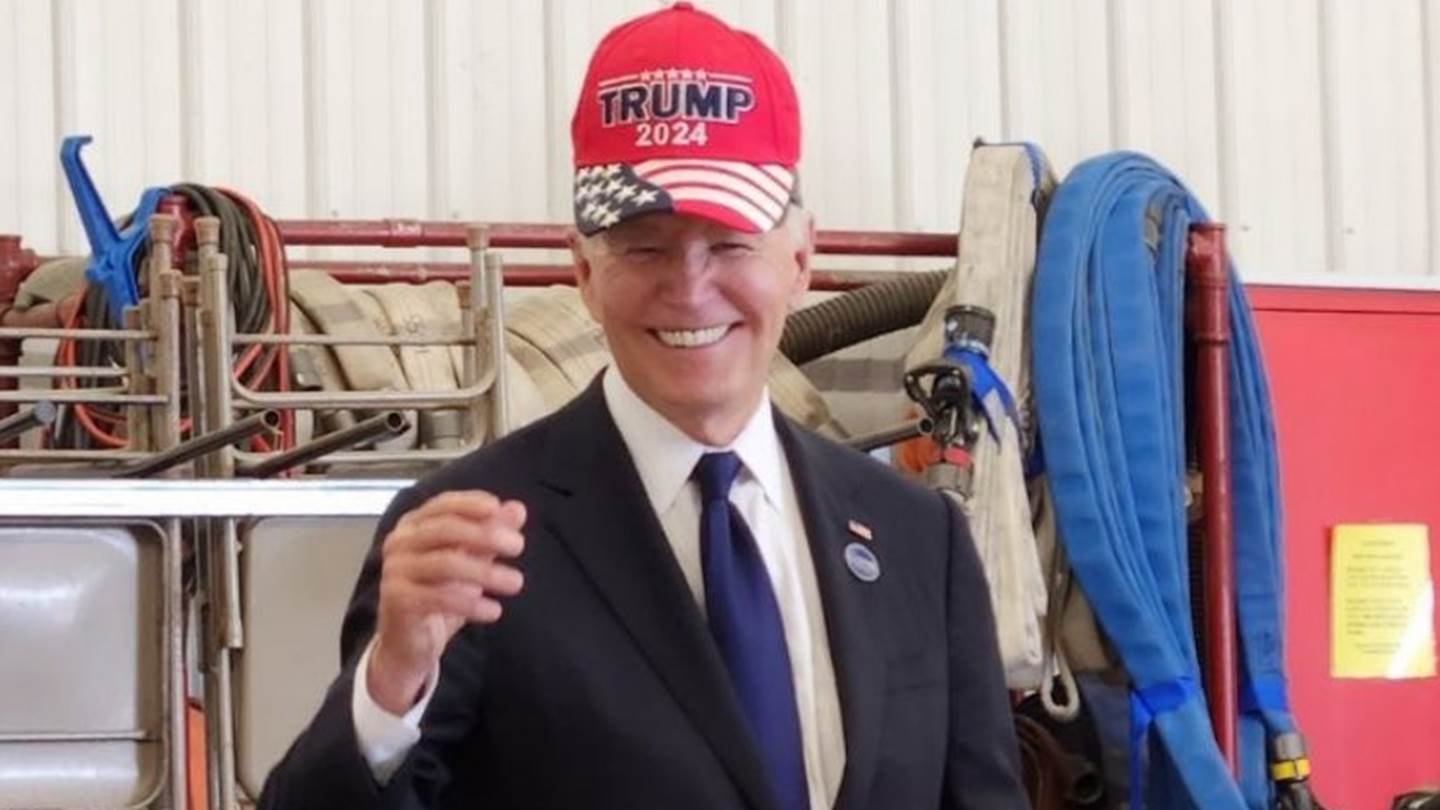 O λόγος που ο Biden εμφανίστηκε με καπέλο της καμπάνιας του Trump