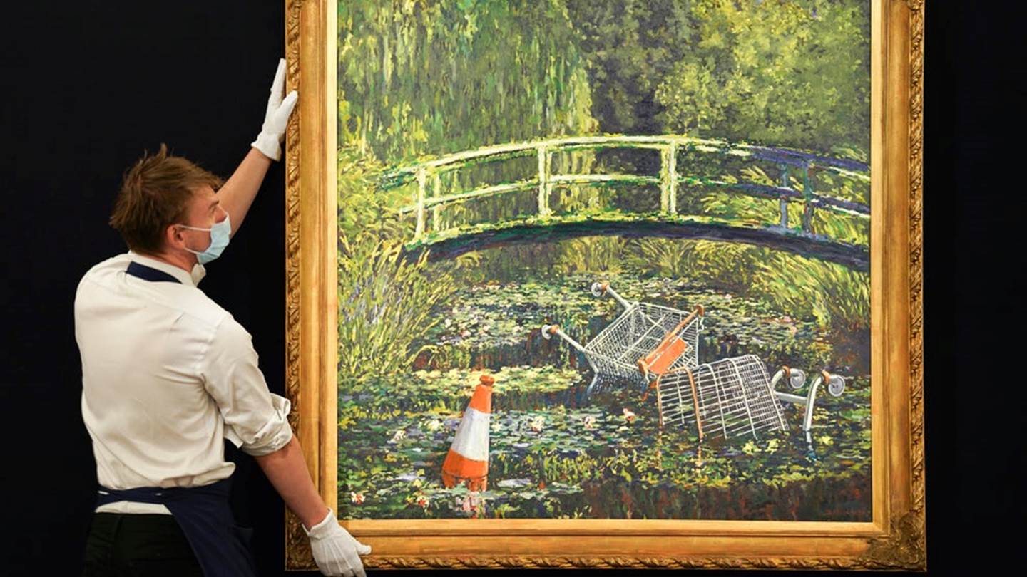 Στο σφυρί το έργο Show me the Monet του Banksy