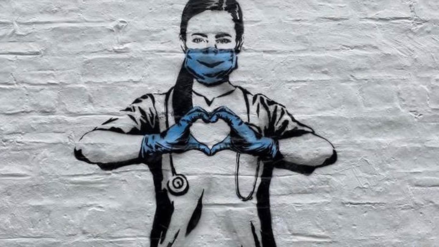 Είναι αυτά τα δύο νέα γκράφιτι για τον κορονοϊό του Banksy;