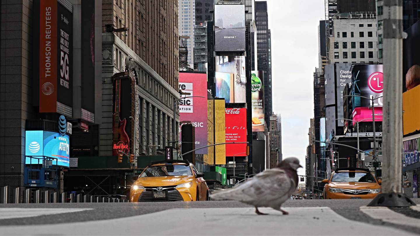 Φωτογραφίες από την αποκλεισμένη Νέα Υόρκη