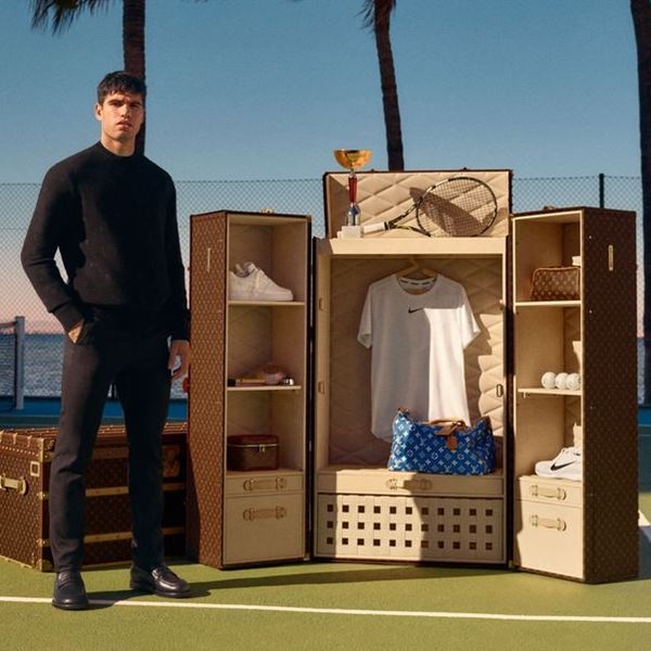 H 'ντουλάπα' του Carlos Alcaraz φέρει την υπογραφή της Louis Vuitton