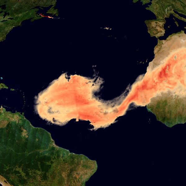 Το σύννεφο Godzilla που σκέπασε τον Ατλαντικό